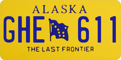 AK license plate GHE611