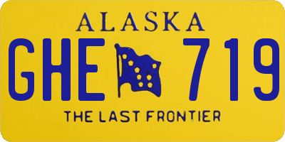 AK license plate GHE719