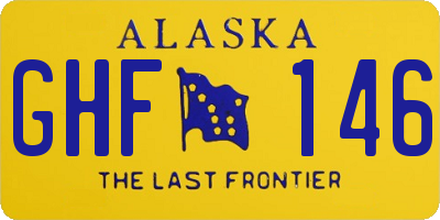 AK license plate GHF146
