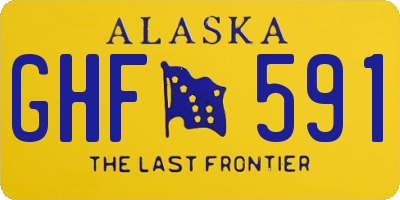 AK license plate GHF591