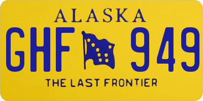 AK license plate GHF949