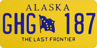 AK license plate GHG187