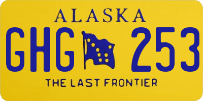 AK license plate GHG253