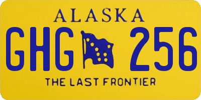 AK license plate GHG256