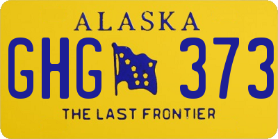 AK license plate GHG373