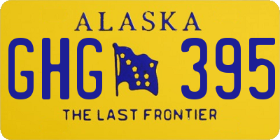 AK license plate GHG395