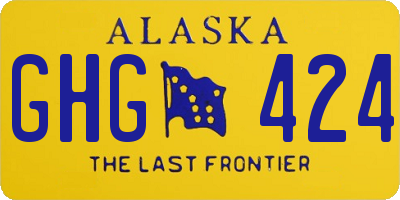 AK license plate GHG424