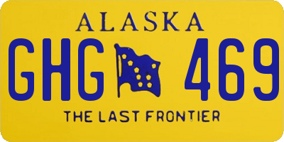 AK license plate GHG469