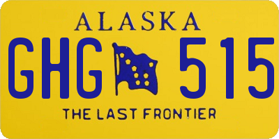 AK license plate GHG515
