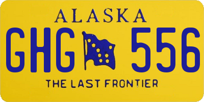 AK license plate GHG556