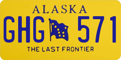 AK license plate GHG571
