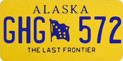 AK license plate GHG572