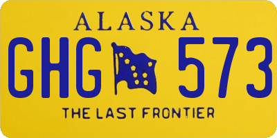 AK license plate GHG573