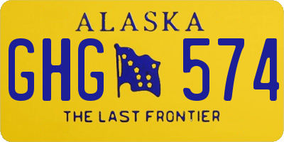 AK license plate GHG574
