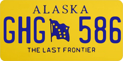 AK license plate GHG586