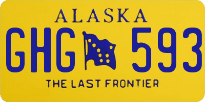 AK license plate GHG593
