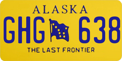 AK license plate GHG638