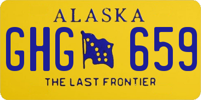 AK license plate GHG659
