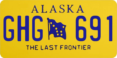 AK license plate GHG691