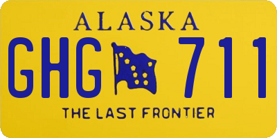 AK license plate GHG711