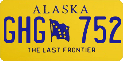 AK license plate GHG752