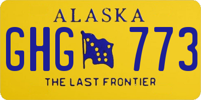 AK license plate GHG773