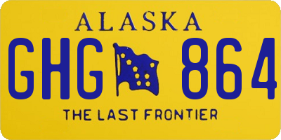 AK license plate GHG864