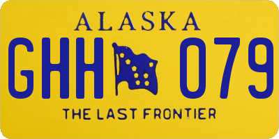 AK license plate GHH079