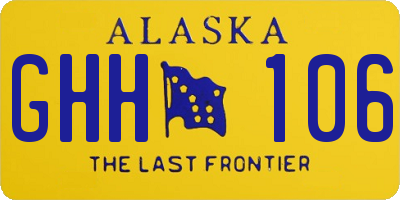 AK license plate GHH106