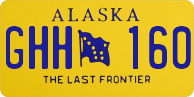 AK license plate GHH160