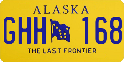 AK license plate GHH168