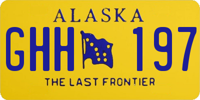 AK license plate GHH197