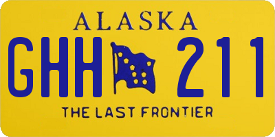 AK license plate GHH211