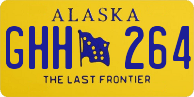 AK license plate GHH264
