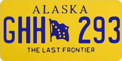 AK license plate GHH293