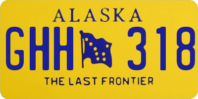 AK license plate GHH318