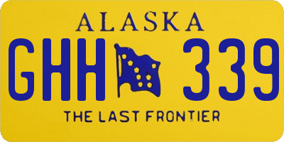 AK license plate GHH339