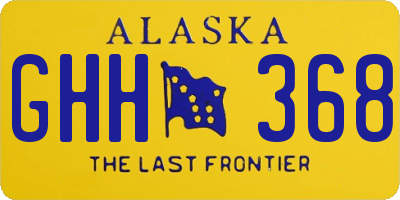 AK license plate GHH368