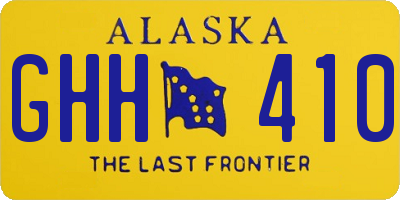 AK license plate GHH410