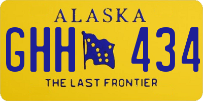 AK license plate GHH434