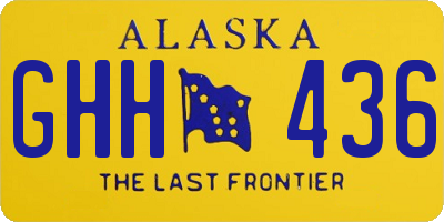 AK license plate GHH436
