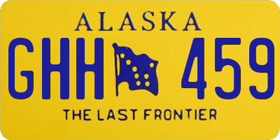 AK license plate GHH459