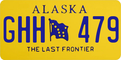 AK license plate GHH479
