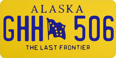 AK license plate GHH506