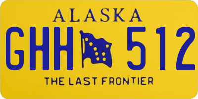 AK license plate GHH512