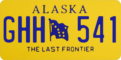 AK license plate GHH541