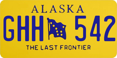 AK license plate GHH542