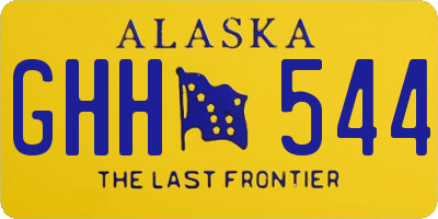 AK license plate GHH544