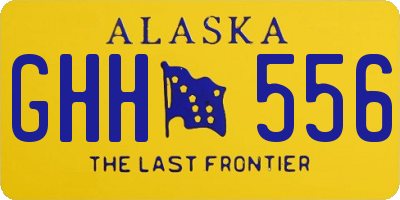 AK license plate GHH556