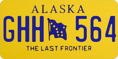 AK license plate GHH564